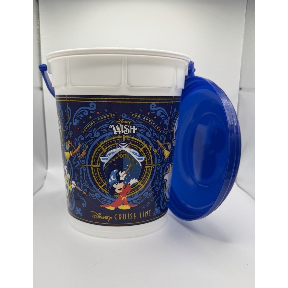 Disney Cruise Line Popcorn‎ Bucket Wish Magic Wonder Dream Fantasy Mickey Mouse